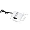Unique Bargains Waterproof Case ID Card Badge Holders with Lanyard 4 Pcs - 2 of 4