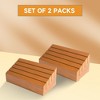 GSE Wooden Playing Card Holders Tray Racks Organizer Set, Hands-Free Cards Holder for Bridge Canasta UNO Card Playing (6-Inch/14-Inch) - 3 of 4