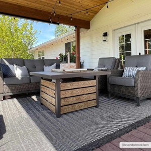 Hauteloom Genet Blue Area Rug - 1 of 4
