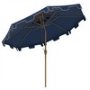 NicBex 7FT Patio Umbrella Waterproof Outdoor Pool Umbrella with Crank and Push Button Tilt Fringed Outdoor Umbrellas for Patio, Garden - 2 of 4