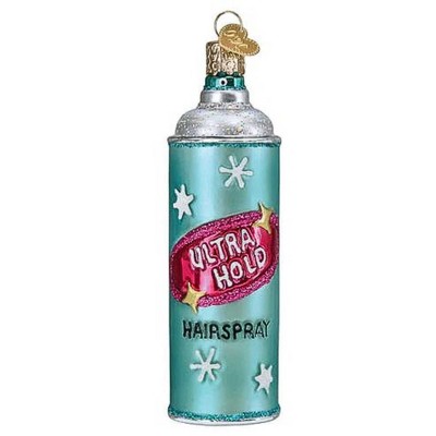 Old World Christmas 4.5 Inch Hairspray Can Ultra Hold Tree Ornaments
