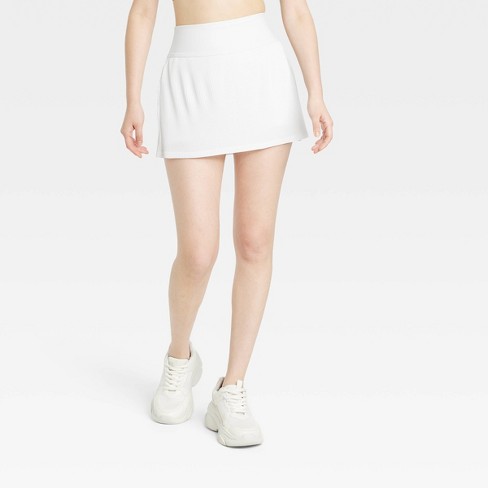 Mini Skort with Pleats - White – Double Standard