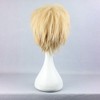 Unique Bargains Women's Wigs for White Women 12" Yellow with Wig Cap Short Hair With Bangs - 4 of 4