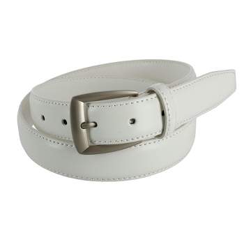 CTM Men's Basic Leather Dress Belt