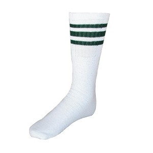 CTM Striped Top Ribbed Tube Socks (4 Pair Pack) - 1 of 2