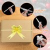 Unique Bargains Plastic Gold Edge PP Plastic Glossy Appearance Gift Wrap Satin Pull Bows 200 Count - 4 of 4