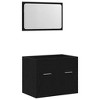 vidaXL 2 Piece Bathroom Furniture Set Black Oak Engineered Wood - 2 of 4