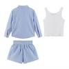 Andy & Evan  Kids  Blue Woven Buttondown and Shorts Set. - 2 of 4