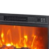 Parrot Uncle 24.2" Black Insert LED Electric Fireplace with Remote - 3 of 3