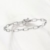 Pure Collection by Ross-Simons 0.15 ct. t.w. Diamond Paper Clip Link Bracelet in Sterling Silver - 4 of 4