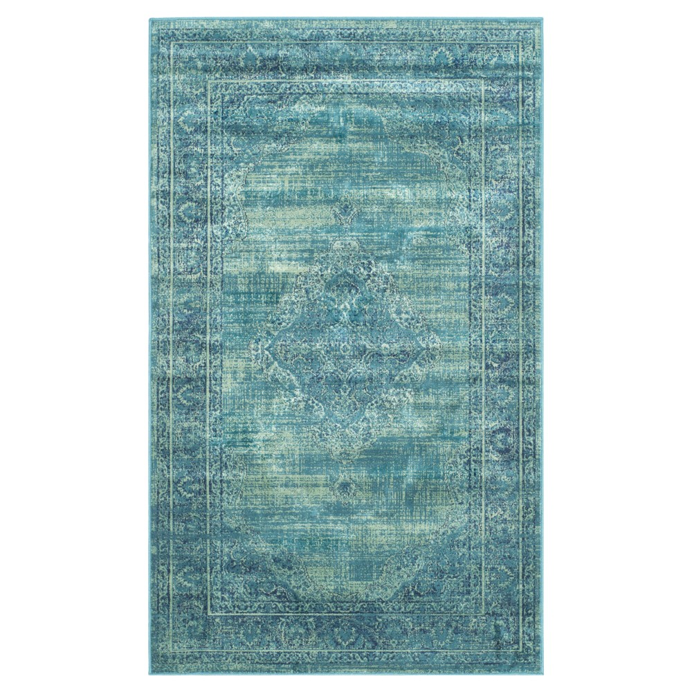 Turquoise Adalene Vintage Inspired Rug (2'7inx4') - Safavieh