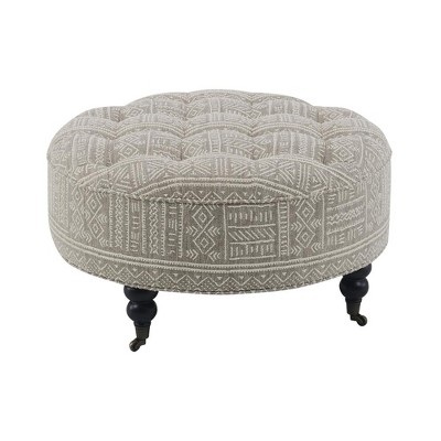Acme Furniture,Upendo Ottoman casters, Pattern Fabric