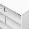 Kumasinova 3/4-Tier Shoe Storage Cabinet with Sliding Glass Doors,Stackable Wood Organizer with LED Lights,Shoe Rack for Entryway,Hallway,Balcony - 4 of 4