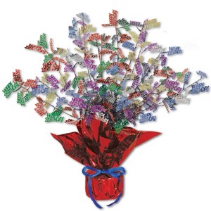 Beistle Birthday Gleam 'N Burst Centerpiece, 15", (2/Pkg) Multicolored - 1 of 1