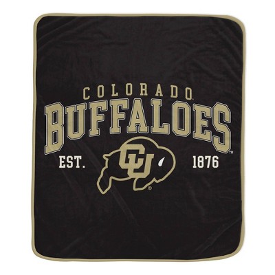 NCAA Colorado Buffaloes Vintage Arch Block Flannel Fleece Blanket