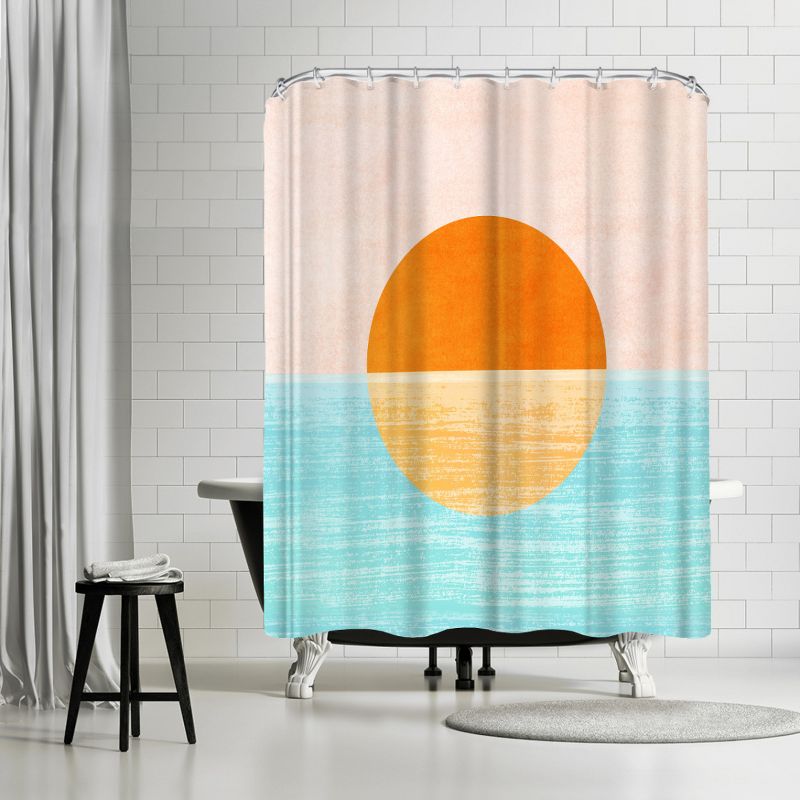 Americanflat 71" x 74" Shower Curtain Style 2 by Modern Tropical, 1 of 7