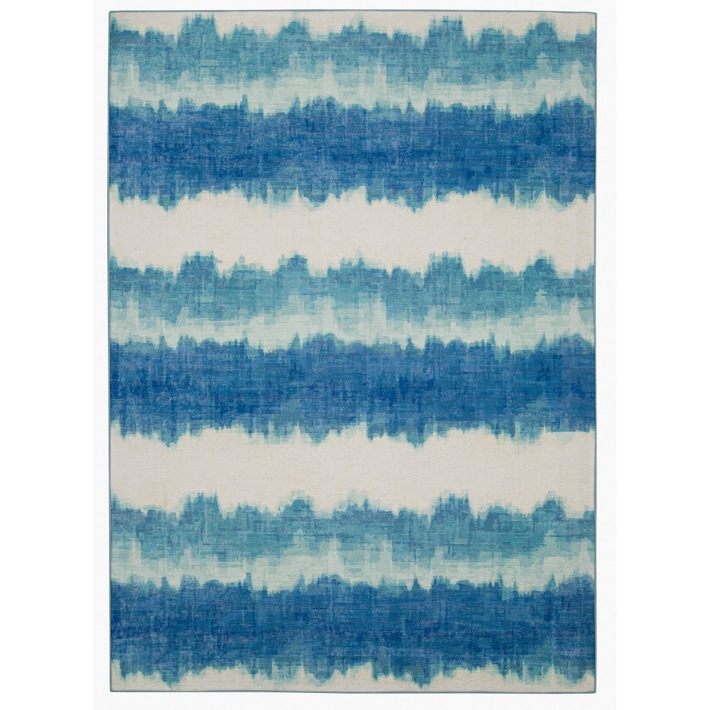  Danton Washable Outdoor Rug Ivory/Blue