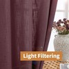Awesome Home  Linen Blend Privacy and Light Filtering Texture Grommet Pair(2 Panels) - 2 of 4