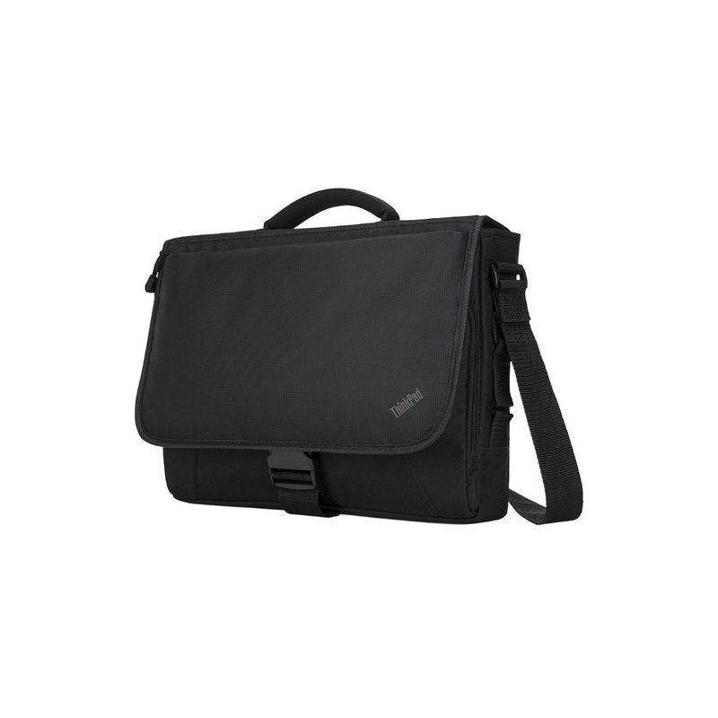 Lenovo Carrying Case (Messenger) for 15.6" Notebook - Black - Water Resistant - Nylon - Polyester Exterior Material - Shoulder Strap, Handle, 1 of 7
