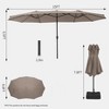 COZONY 15ft Double-Side Patio Umbrella - Extra Large Outdoor Market Umbrella with Crank & Ventilation - 3 of 4