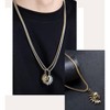 Sun & Moon Couple Necklace Set - Titanium Steel Matching Pendants for Valentine's Gift (His & Hers) - 3 of 4