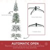 TopComfy Christmas Tree Stand 9FT Snow Flocked Pine Tree with Realistic Branches for Holiday Decor, Green, 43.3"*43.3"*106.3" - 4 of 4