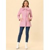 INSPIRE CHIC Women's Turn Down Collar A-Line Single-Breasted Winter Overcoat with Pockets - 3 of 4