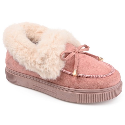 Journee Womens Tru Comfort Foam On Shoe Style Round Toe Slippers, Blush 8 : Target
