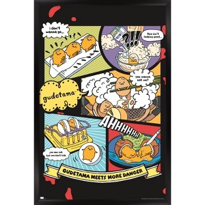 Trends International Gudetama - More Danger Framed Wall Poster Prints - 1 of 4