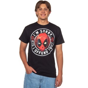 Marvel Men's Deadpool I'm Sorry Did I Offend You Adult Short Sleeve T-Shirt - 1 of 4