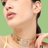 SOHI Women's Gold Bling Choker Necklace - 4 of 4
