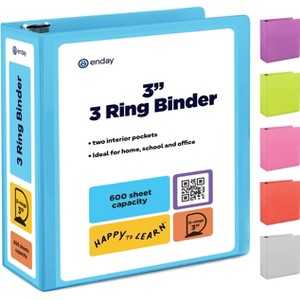 Enday 3-Ring View Binder With 2-Pockets - 1 of 4