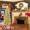 Tangkula 6/7.5/9 FT Pre-Lit Artificial Christmas Tree Snow Flocked Hinged Xmas Tree - 2 of 4