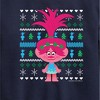 Boys' - Trolls - Poppy Blue Green Ugly Sweater Graphic Long Sleeve Fleece Sweatshirt - 2 of 4