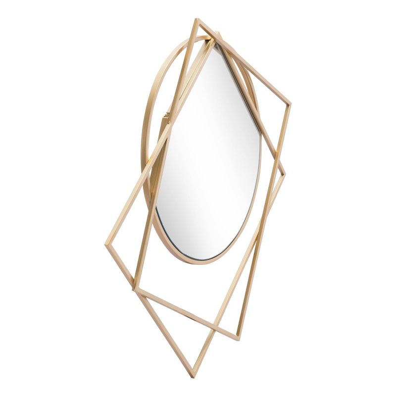 Pinnacle Decorative Wall Mirror Gold - ZM Home, 4 of 7