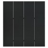 vidaXL 4-Panel Room Divider in Black - 63"x70.9" Steel Privacy Screen - Easy-to-Assemble, Multipurpose Room Partition - 2 of 4