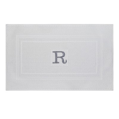 Monogram Bath Mat White R Threshold Target Inventory Checker