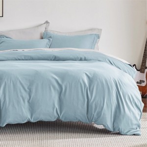 3 pieces Duvet Cover Soft Double Brushed Bedding Set for Kids & Adults Zipper Closure - 1 of 4