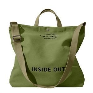 Tote Bag for Girls - Women Canvas Tote Handbags Casual Shoulder Work Bag Crossbody Top Handle Bag Cross-body Handbags, Large Capacity Shopping Bags - 1 of 4