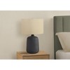 Monarch Specialties Lighting 24inchH Table Lamp Black Ceramic Beige Shade Contemporary - 2 of 4