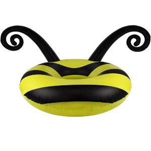 Poolmaster 48" Inflatable Bumblebee 1-Person Swimming Pool Inner Tube Float - Black/Yellow - 1 of 3