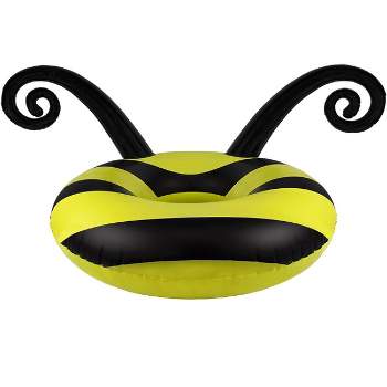 Poolmaster 48" Inflatable Bumblebee 1-Person Swimming Pool Inner Tube Float - Black/Yellow