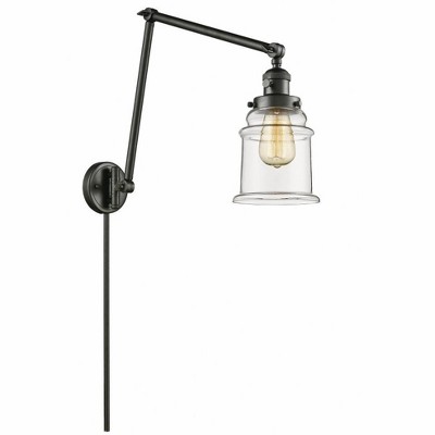 Canton - 1 Light Double Extension Swing Arm Wall Sconce In Industrial Style-30 Inches Tall and 6 Inches Wide