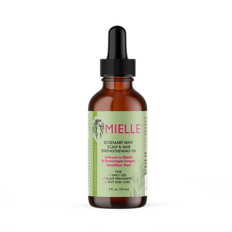 Mielle Organics Rosemary Mint Scalp &#38; Strengthening Hair Oil  - 2 fl oz, 1 of 8