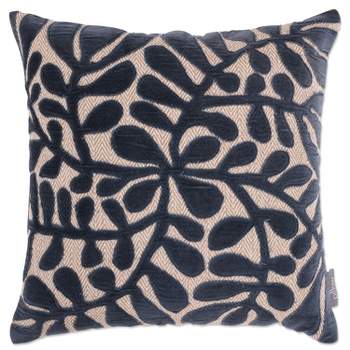 18"x18" Indoor Matisse Square Throw Pillow Blue - Pillow Perfect