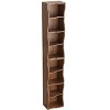 Spassway Decorative Storage Cabinet with Adjustable Shelves 8-Layer Tall Narrow Bookshelf Display Cabinet Media Racks Kids Bookcase Toy Organizer - 3 of 4