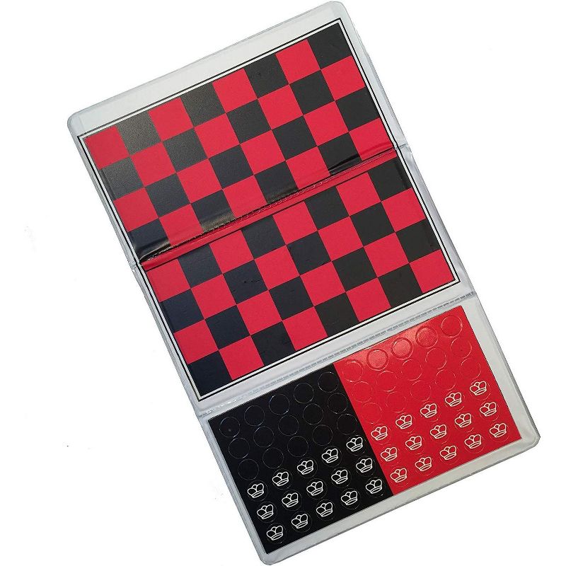 WE Games Travel Magnetic Checkbook Checkers - Trifold 5.75 in., 2 of 5
