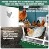 Nesting Boxes for Chickens, Metal Roll Out Laying Nest Box with Perch, Secure Lid Wall Mount or Free Standing - 4 of 4