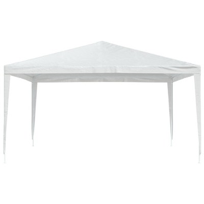 White Polyethylene Outdoor Party Tent with Heavy-Duty Iron Frame