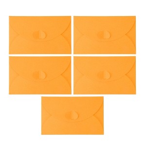 Unique Bargains Heart-shaped Invitation Envelopes for Greeting Cards Wedding Birthday Christmas 5 Pcs - 1 of 4